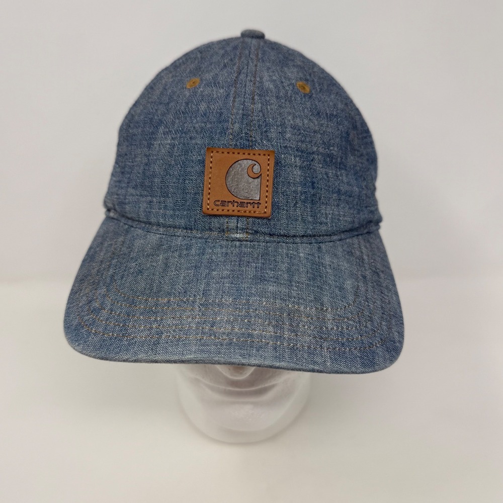 Carhartt Mens Blue Chambray Cotton Baseball Cap Adjustable‎ Hat 100141